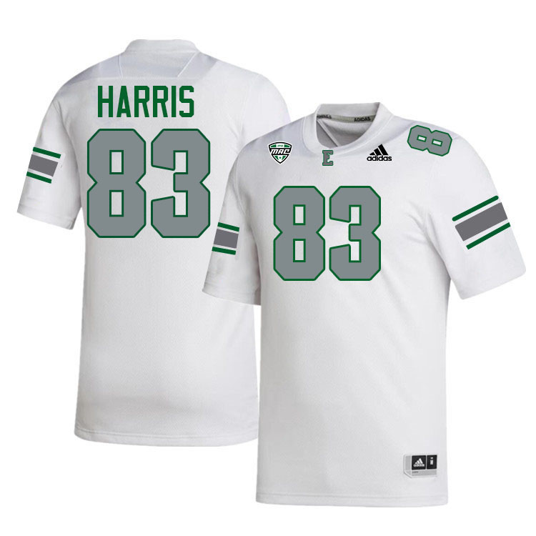 #83 Nick Harris Eastern Michigan Jersey,Eastern Michigan University Eagles Football Jersey-White
